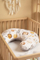 Jastëk ushqyerjeje për bebe Zodiac, muslin pambuk, gri