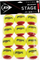 Topa tenisi Dunlop Sport Stage 3 Transition, set me 12 copë, për kalamaj, të verdhë me të kuqe