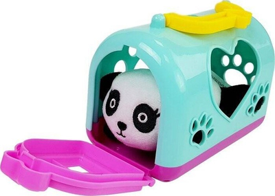 Lodër pelushi panda me transporter, për kalamaj 3+, shumëngjyrëshe