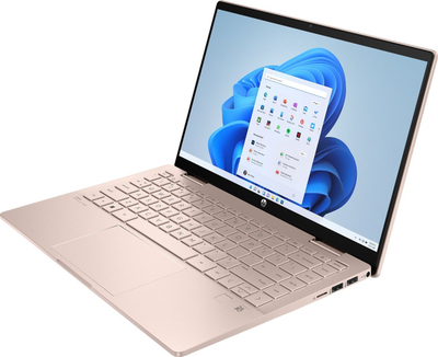 Laptop HP Pavilion x360 14-ek2000ny, 14", Core i5 120U, 16GB DDR4, 512GB SSD, Intel Iris Xe, Golden Rose