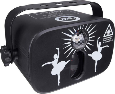 Efekt drite Light4Me PARTY LIGHT 3, LED RGB, lazer i kuq dhe jeshil, i zi