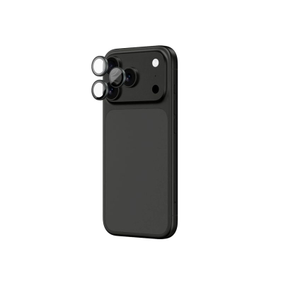 Xham kamerë Amazingthing Sapphire për iPhone 17 Pro dhe Pro Max, safir me kornizë gri