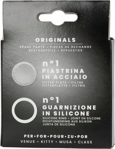 Set gasket-i dhe filtri Bialetti Venus, për 4 filxhan, pjesë origjinale zëvendësuese