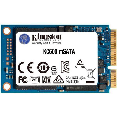 SSD i brendshëm Kingston KC600, 512GB, mSATA SATA 6Gb/s, enkriptim AES 256 bit