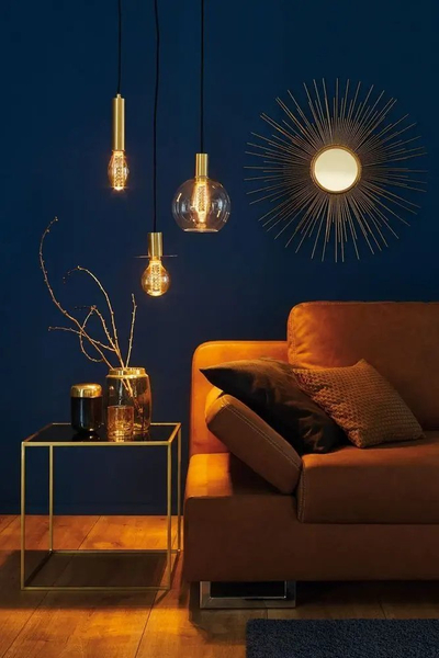 Llambë LED dekorative Paulmann Inner Glow Edition Corn, me dritë të ngrohtë, e zbehshme, xham ngjyrë qelibari