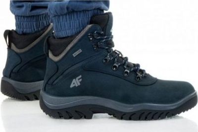 Çizme dimri meshkujsh 4F H4Z20 OBMH205, lëkurë, taban antirrëshqitës, navy blue