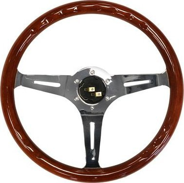 Timon portov Wood Style 380mm, imitacion druri, kafe