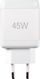 Set karikues PD 45W me kabllo USB-C, për Samsung, i bardhë