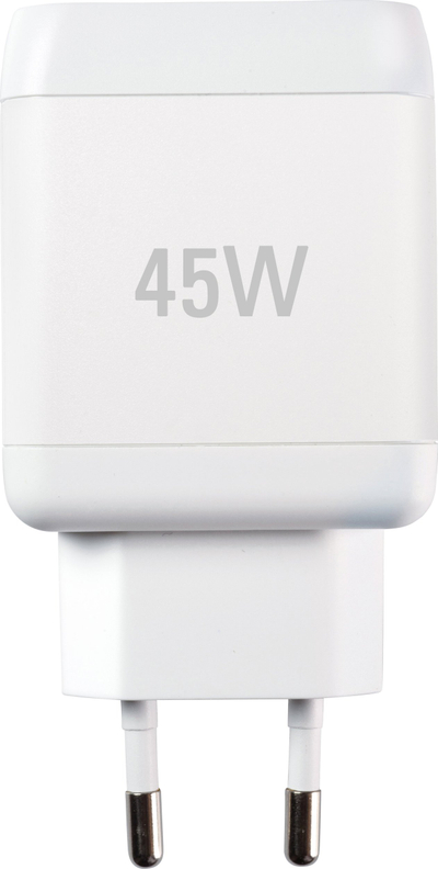 Set karikues PD 45W me kabllo USB-C, për Samsung, i bardhë