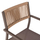 Kolltuk alumini profesionale, back ratan, 55,5×58,5×83 cm (HM5893.03)