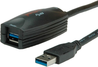 Kabllo USB Roline USB 3.0 A në A, 5 m, e zezë