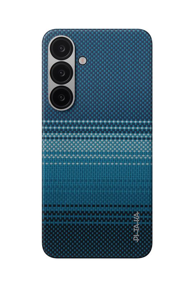 Mbrojtëse Pitaka Tactile Woven për Samsung Galaxy S25+, blu