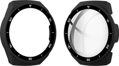Mbulesë Strado 2 në 1 për Huawei Watch GT 2e, xham i temperuar, e zezë