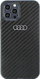 Futrollë telefoni Audi Carbon Fiber, për iPhone 12 12 Pro 6.1", hardcase, e zezë