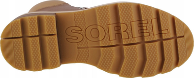 Çizme grash Sorel Lennox Lace STKD WP, lëkurë natyrale, të paprshkueshme nga uji, kafe