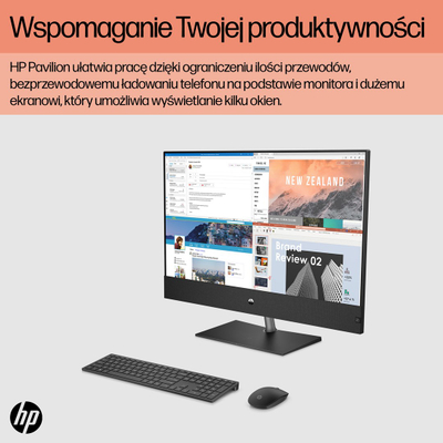 Kompjuter All-in-One HP 6J9N3EA, 31.5\", i5-12400T, 16GB RAM, 1TB SSD, GTX 1650, i zi