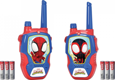 Lodër walkie talkie Simba Spidey 203222000, set për fëmijë, me dizajn Spider Man, shumëngjyrëshe
