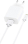 Karikues telefoni Foneng EU28, 2.4A, USB-A me kabllo Lightning, i bardhë
