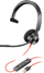 Kufje stereo Poly Blackwire BW5220, me mikrofon, USB A, të zeza
