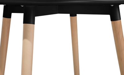 Tavolinë ngrënieje Beliani BOVIO, diametër 90 cm, MDF, e zezë