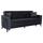 Divan-Shtrat 3 ulëse PORTMAN, 228×86×90 cm HM3247.01, gri/ kaltër