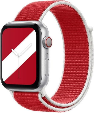 Rrip Apple Sport Loop MXTW2ZM/A për Apple Watch 38mm 40mm 41mm, material sportiv, shumëngjyrësh
