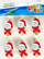 Kapëse druri dekorative Craft with Fun Christmas Snowmen, set 6 copë, 4cm, shumëngjyrëshe