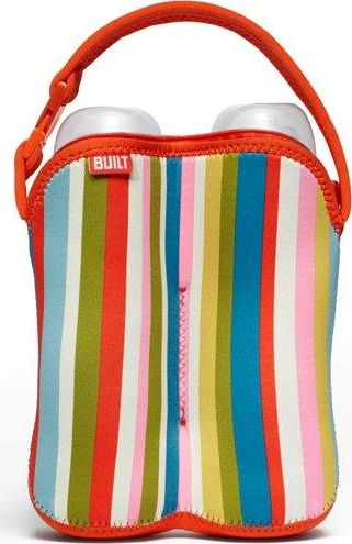 Термичка торбичка за шише Built Bottle Buddy, за 2 шишиња, неопрен, Baby Pink Stripe