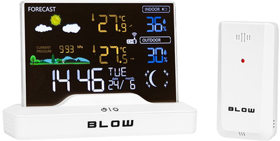 Stacion moti Blow WS104, wireless, ekran me ngjyra, i bardhë