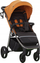 Karrucë për bebe Carrello Bravo CRL-85121, skelet alumini, palosje e vogël kompakte, gri metalike