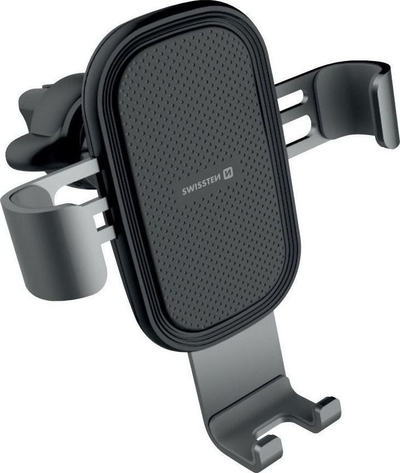 Mbajtëse telefoni për makinë Swissten GRAVITY G1-AV3, për grilë ventilimi, me gravitet, e zezë