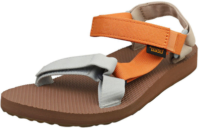 Sandale për femra Teva Original Universal, taban i sheshtë, rripa tekstil, portokalli
