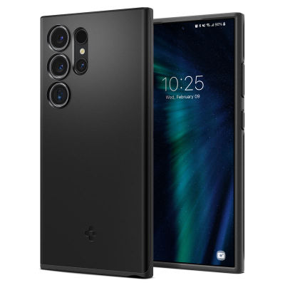 Mbrojtëse telefoni për Samsung Galaxy S24 Ultra Spigen Thin Fit, e zezë