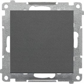Ndërprerës Simon 55 Single Switch Quick Connector TW1.01/116, njëpolar, grafit mat