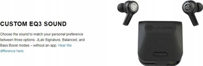 Kufje wireless in ear JLab JBuds Air Executive, Bluetooth 5, me kuti karikimi, të zeza
