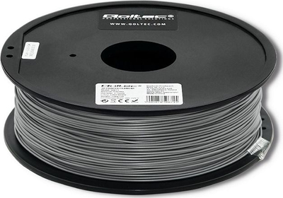 Филамент 3D Qoltec PLA PRO, 1.75mm, 1kg, сребрен