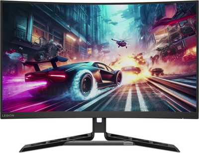 Монитор за гејминг Lenovo Legion R32QC-30, 32\", QHD 2560x1440, 180Hz, црн
