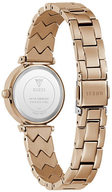 Orë për femra Guess Mini Rumour GW0839L3, e artë rozë