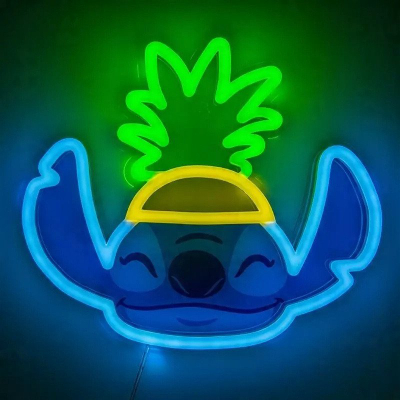 Dritë muri Paladone Lilo &amp; Stitch Pineapple, LED Neon, me kabllo, shumëngjyrëshe