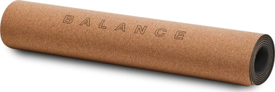 Dyshek yoga Cork and Rubber Balance Naturale, tapë edhe gomë, ngjyrë natyrale