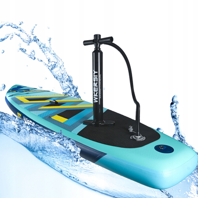 Pompa me dorë me presion t’madh Double Action për SUP, 20 PSI, me manometër, e zezë