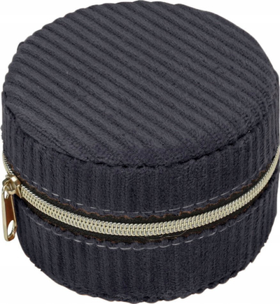 Kuti bizhuterish Corduroy Jewelry Box, 8 cm, kadife, bezhë
