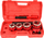 Set veglash për fije tubash Manual Ratchet 4, 4 koka 1/2"-1 1/4", në valixhe plastike, i kuq