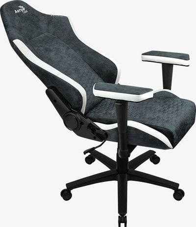 Karrige gaming Aerocool Crown AeroSuede, Steel Blue, e zezë/e bardhë