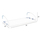 Varëse tharëse e pezulluar prej alumini 10 m—107x3x55cm (HM12166), bardhë