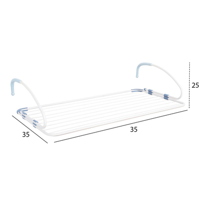 Varëse tharëse e pezulluar prej alumini 10 m—107x3x55cm (HM12166), bardhë