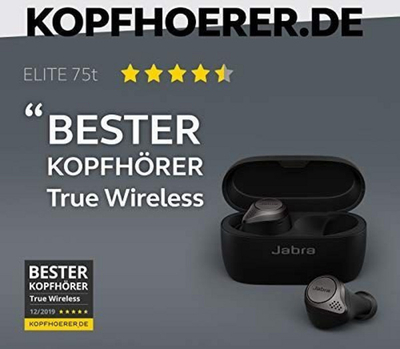 Kufje Jabra Elite 75t, të zeza