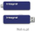USB flash Integral Slide, 16GB, me USB A dhe micro USB, blu
