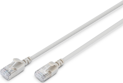 Kabllo rrjeti Digitus CAT 6A F FTP Slim Patch, 2m, gri