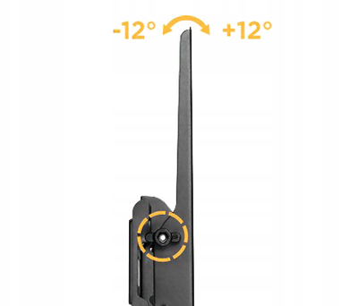 Mbajtëse muri për TV Brateck KL31-46T, 37"-80", deri 45 kg, e zezë